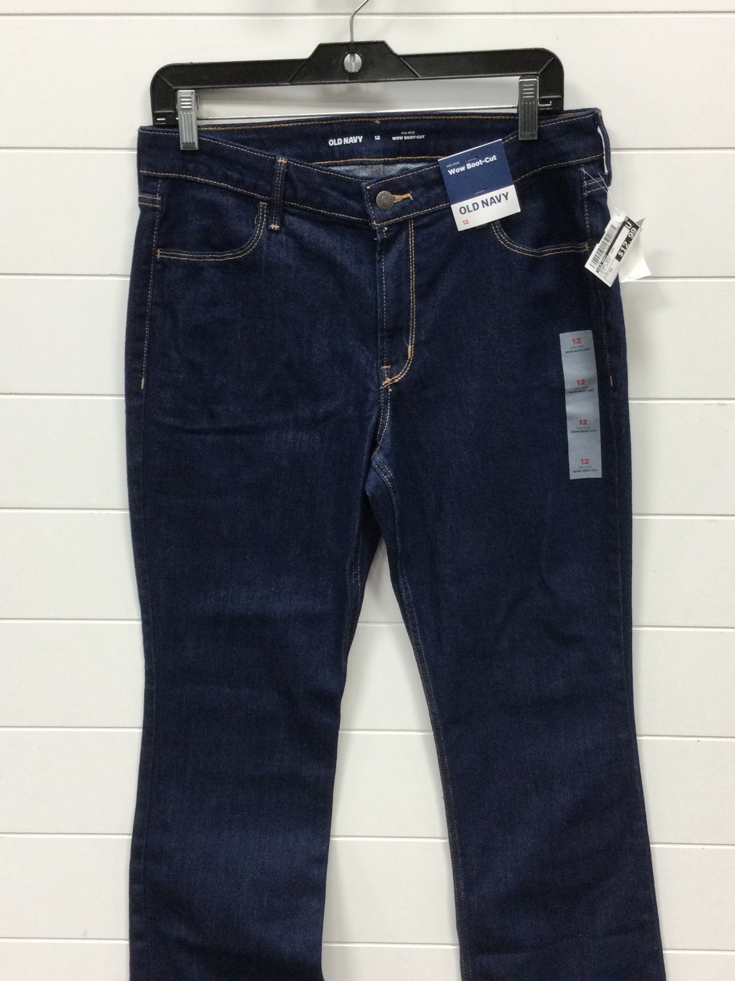 Jeans Boot Cut By Old Navy In Blue Denim, Size:12