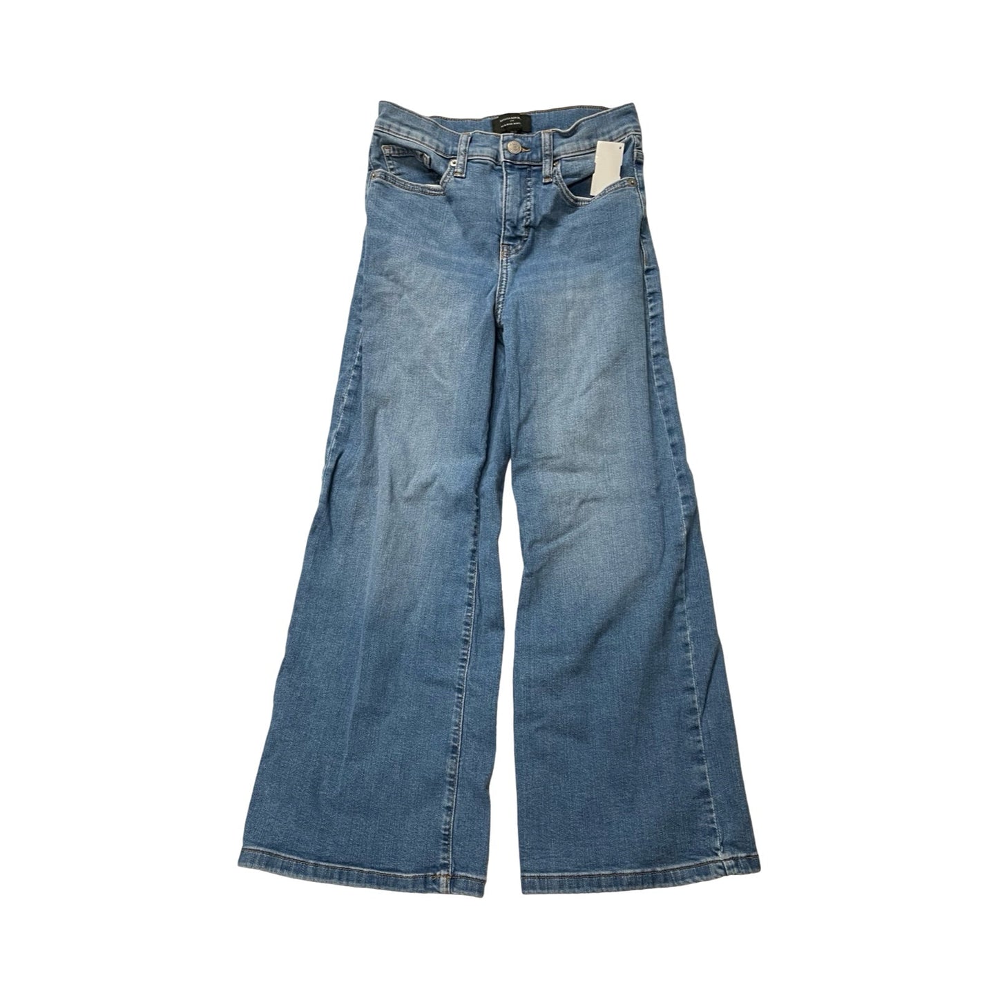 Jeans Wide Leg By Banana Republic In Blue Denim, Size:0