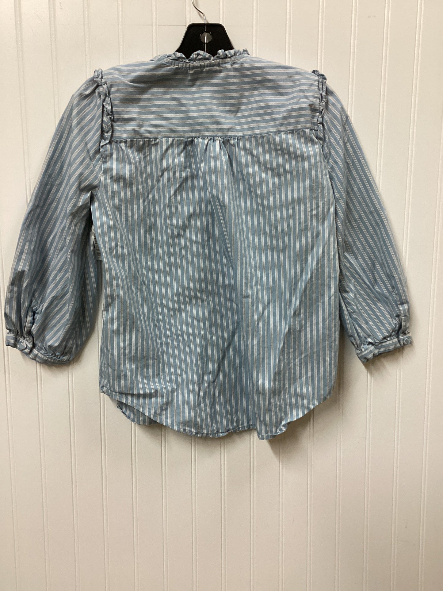 Blouse Ls By Lc Lauren Conrad In Blue, Size:Xs