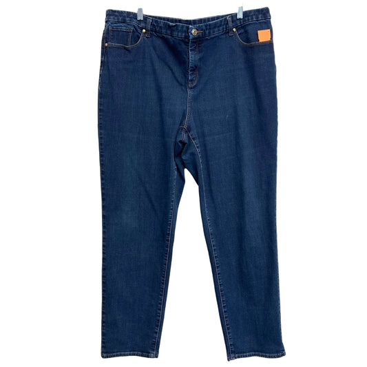 Jeans Boot Cut By Chicos In Blue Denim, Size:20 Tall
