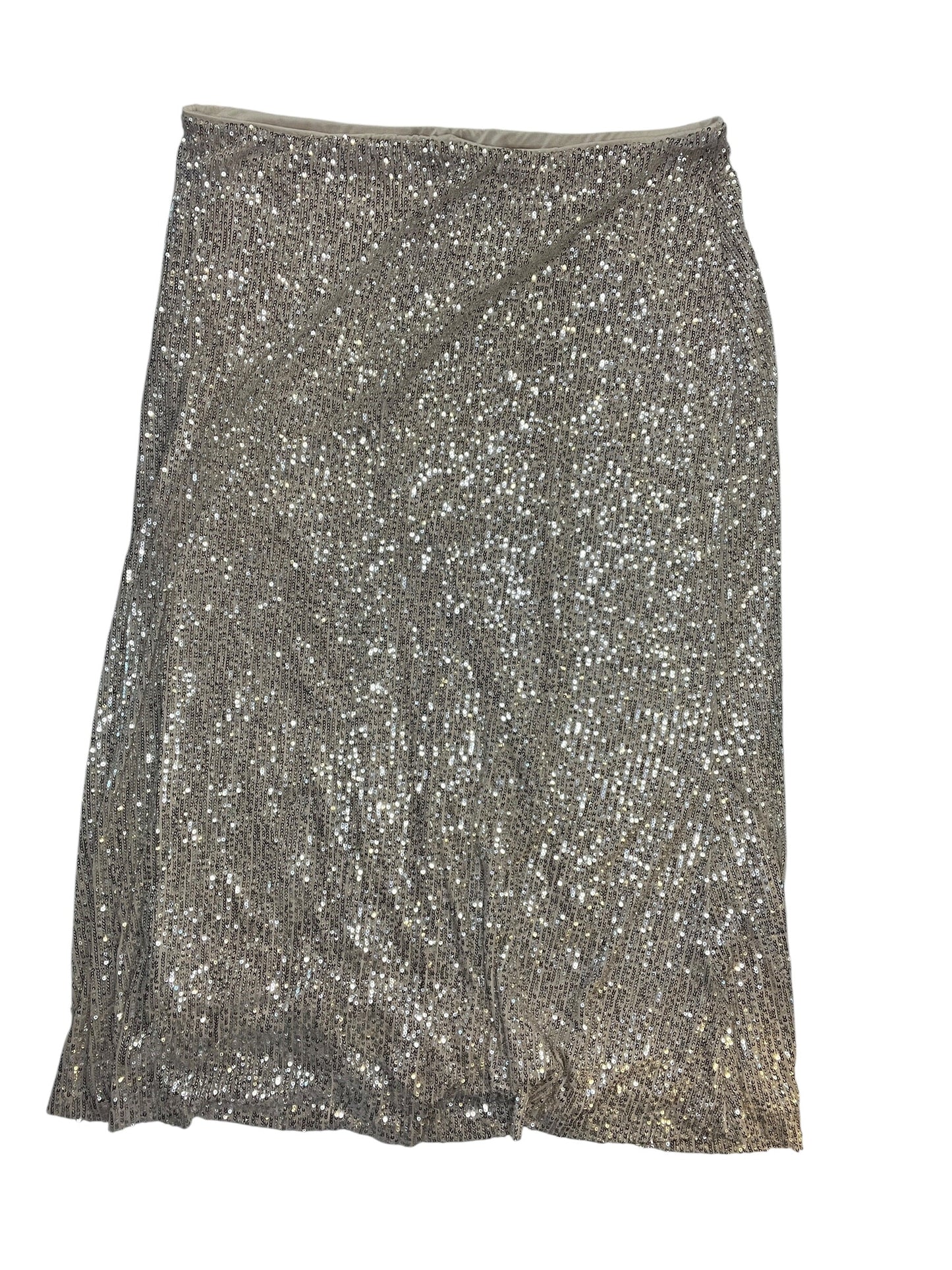 Skirt Maxi By Old Navy In Silver, Size:2X