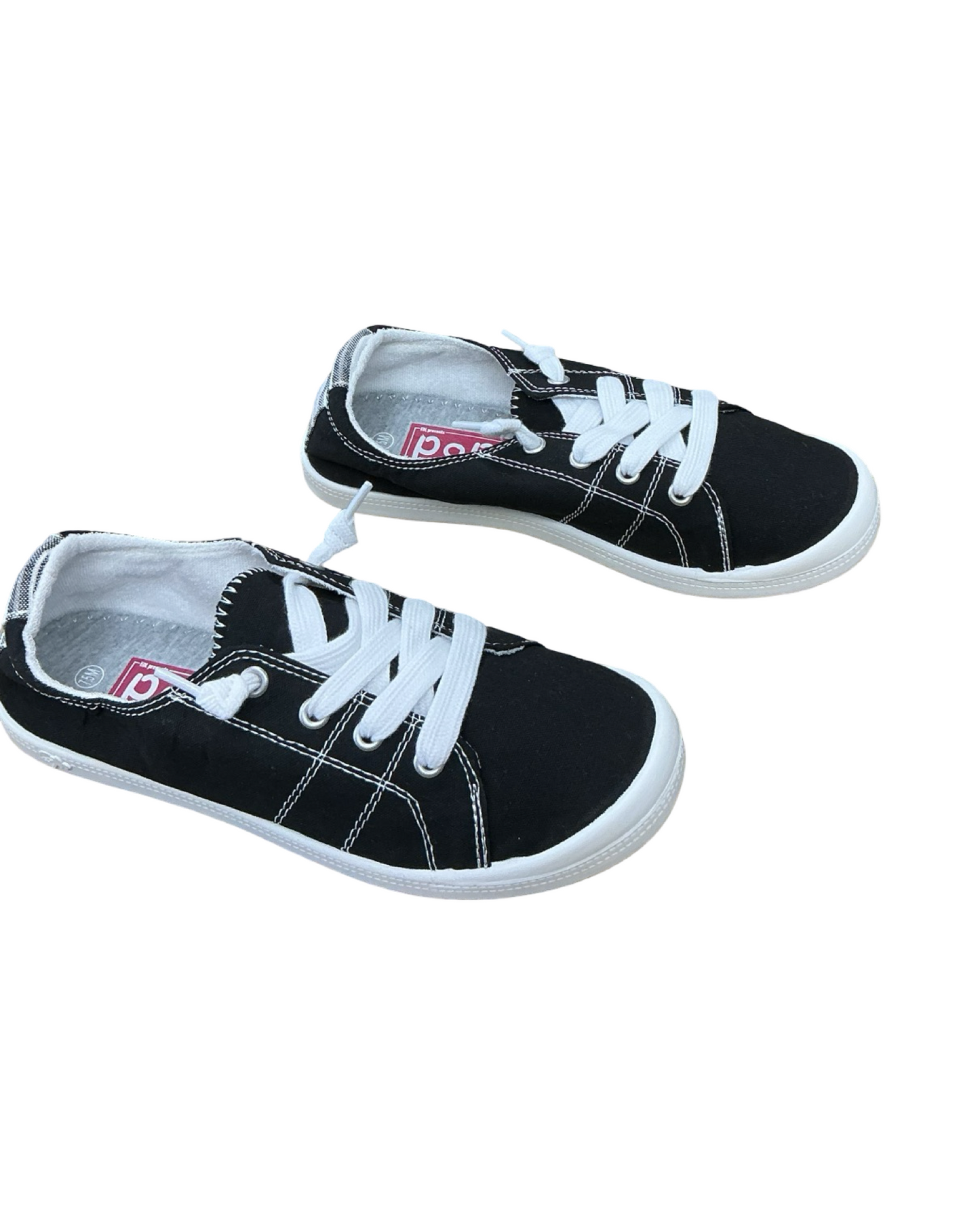 Shoes Sneakers By Clothes Mentor In Black, Size:7.5