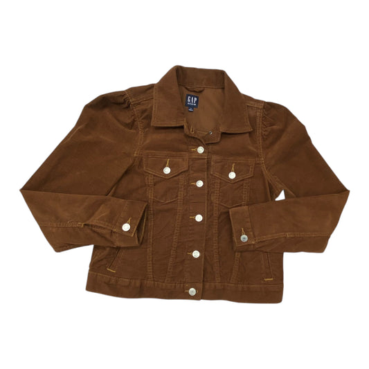 Jacket Denim By Gap In Brown, Size:M