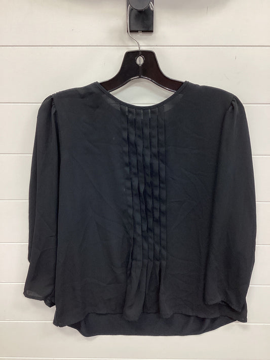 Top Ls By Ann Taylor In Black, Size:Lp