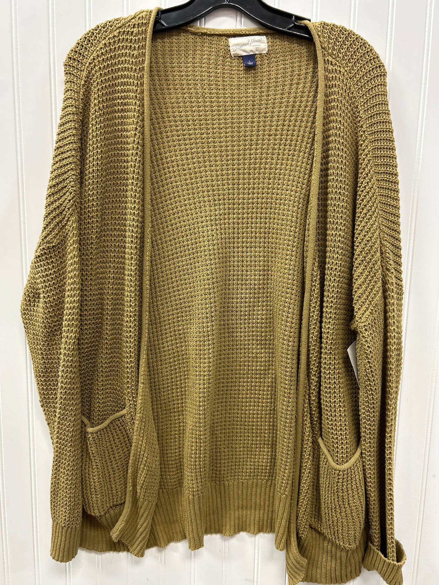 Sweater Cardigan By Universal Thread In Brown, Size:L