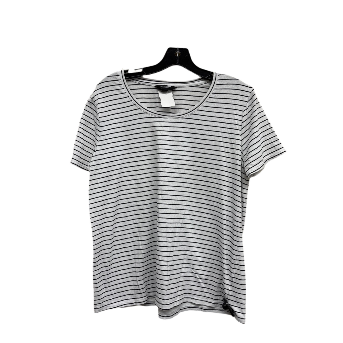 Top Short Sleeve By Simply Vera In Striped Pattern, Size: L
