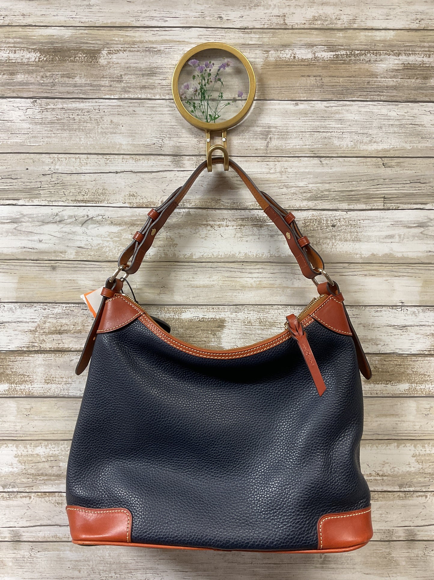 Handbag Designer By Dooney And Bourke In Navy, Size:Medium