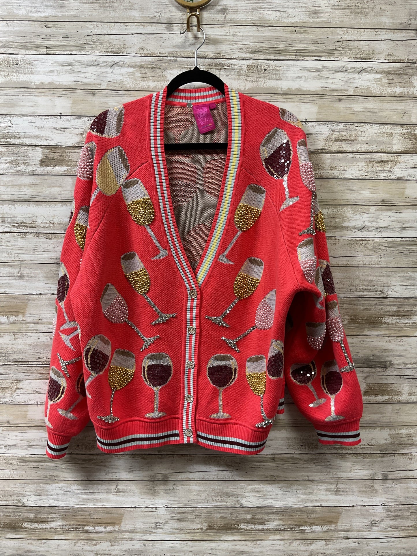 Cardigan By Cmb In Multi, Size:Xl