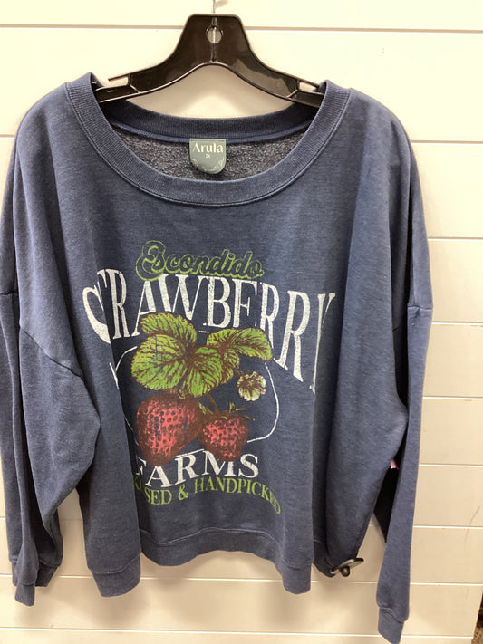 Top Ls By Arula In Blue, Size:3X