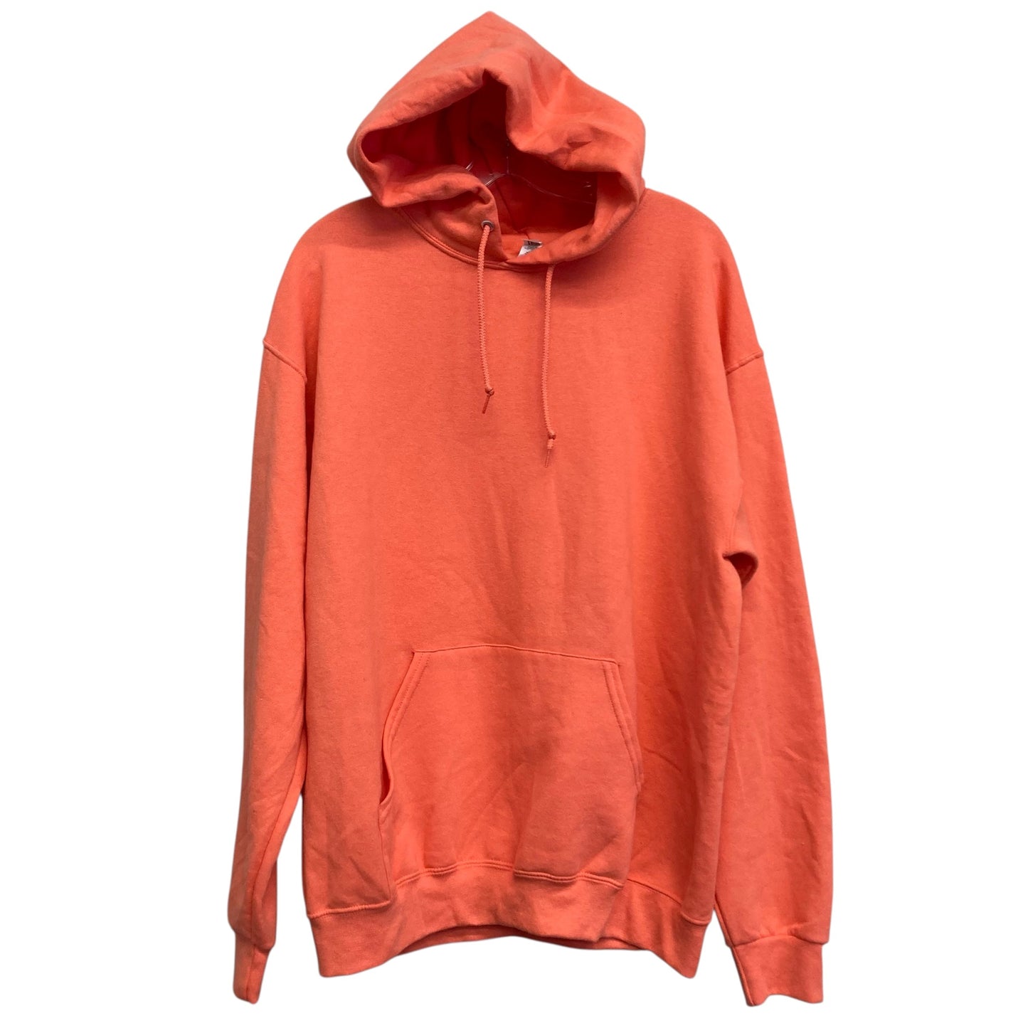 Sweatshirt Hoodie By Jerzees In Orange, Size:L