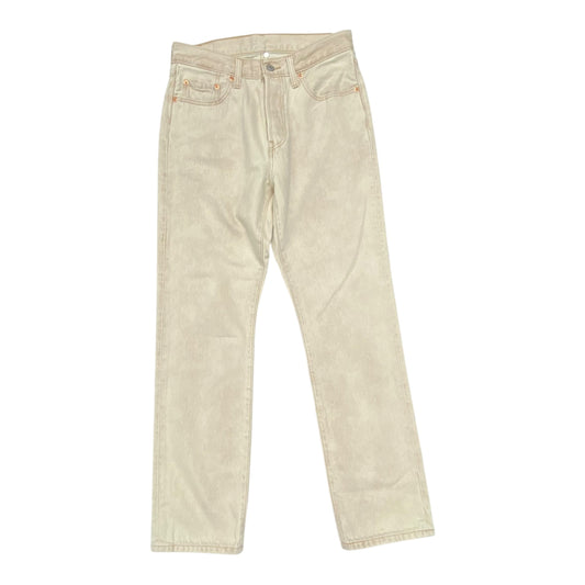 Jeans Straight By Levis In Beige, Size:6