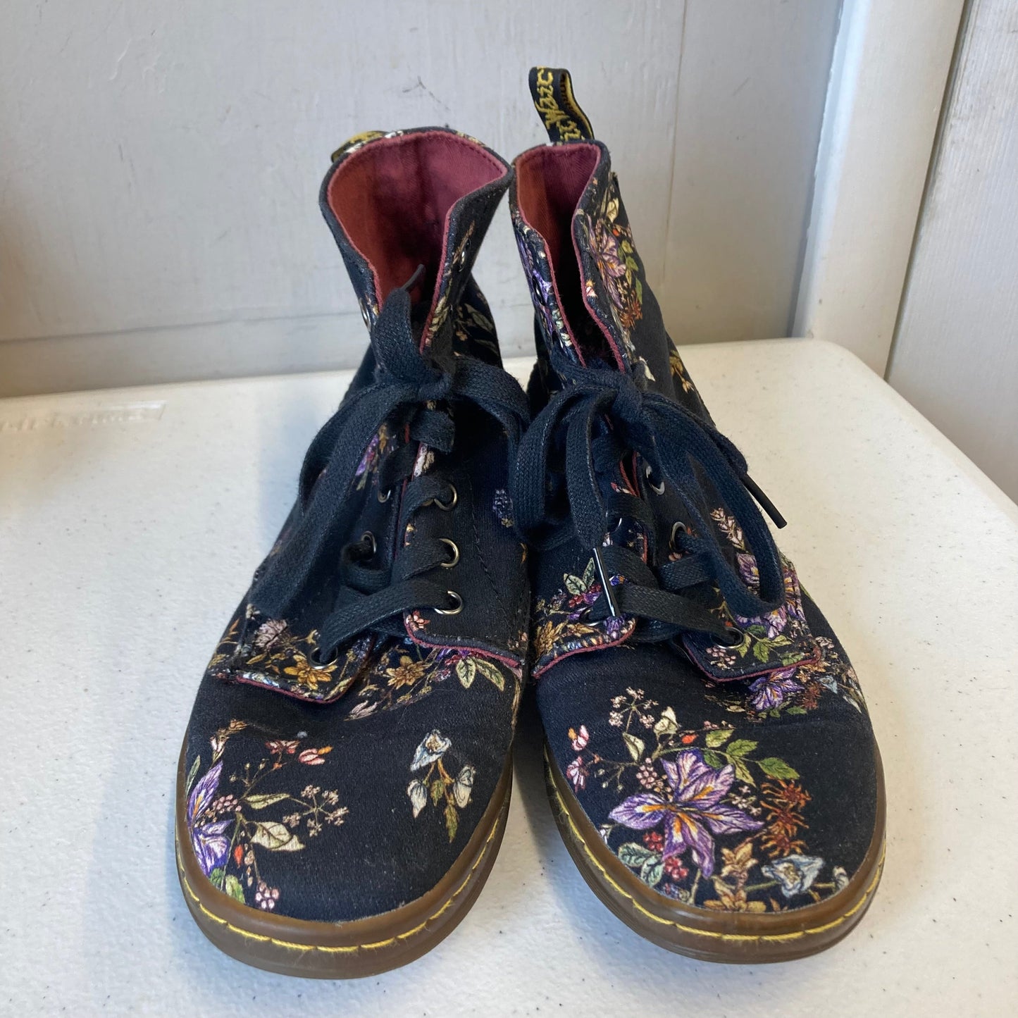 Shoes Sneakers By Dr Martens In Black & Purple, Size:7