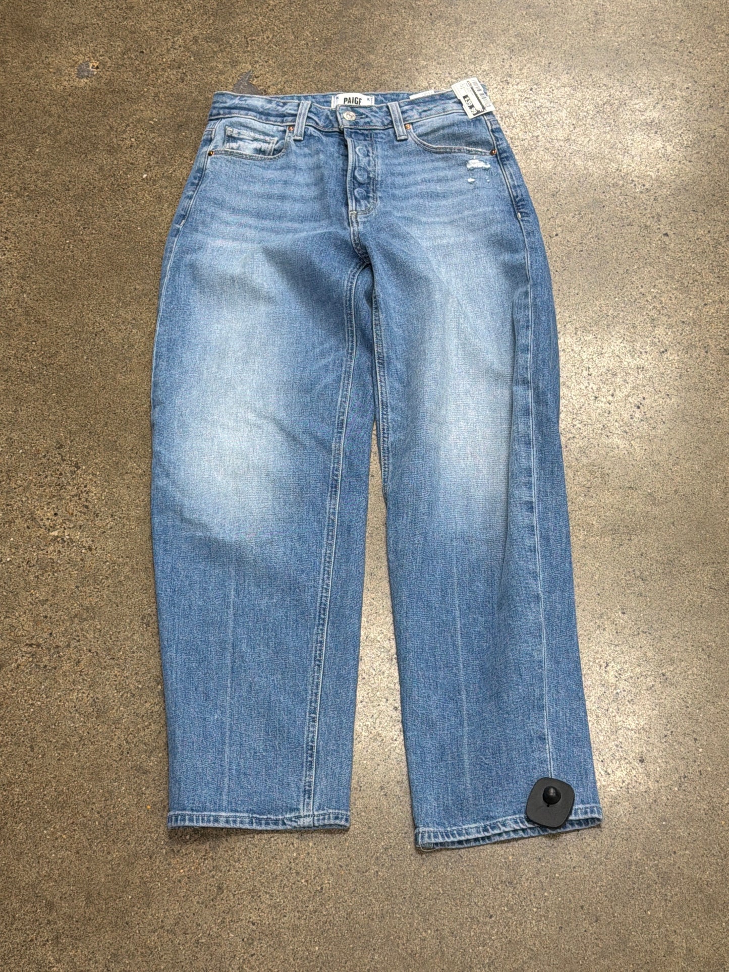Jeans Straight By Paige In Blue Denim, Size:2
