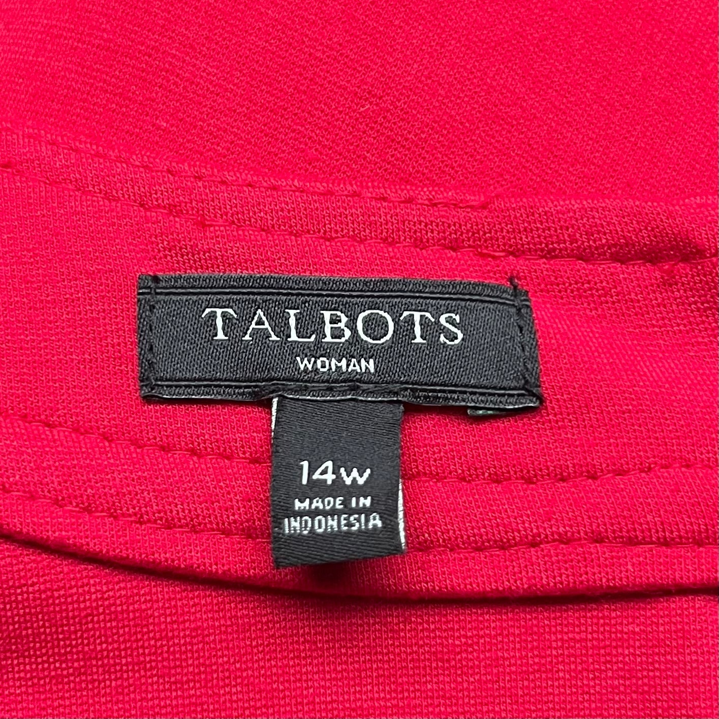 Dress Work By Talbots In Red, Size: 14