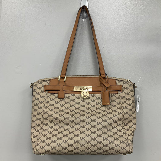 Handbag Designer By Michael Kors In Brown, Size:Large