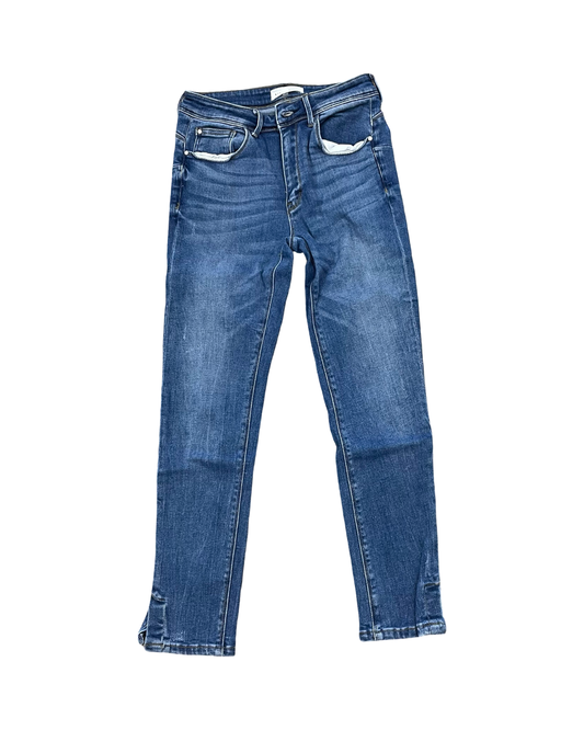 Jeans Skinny By Risen In Blue Denim, Size:4