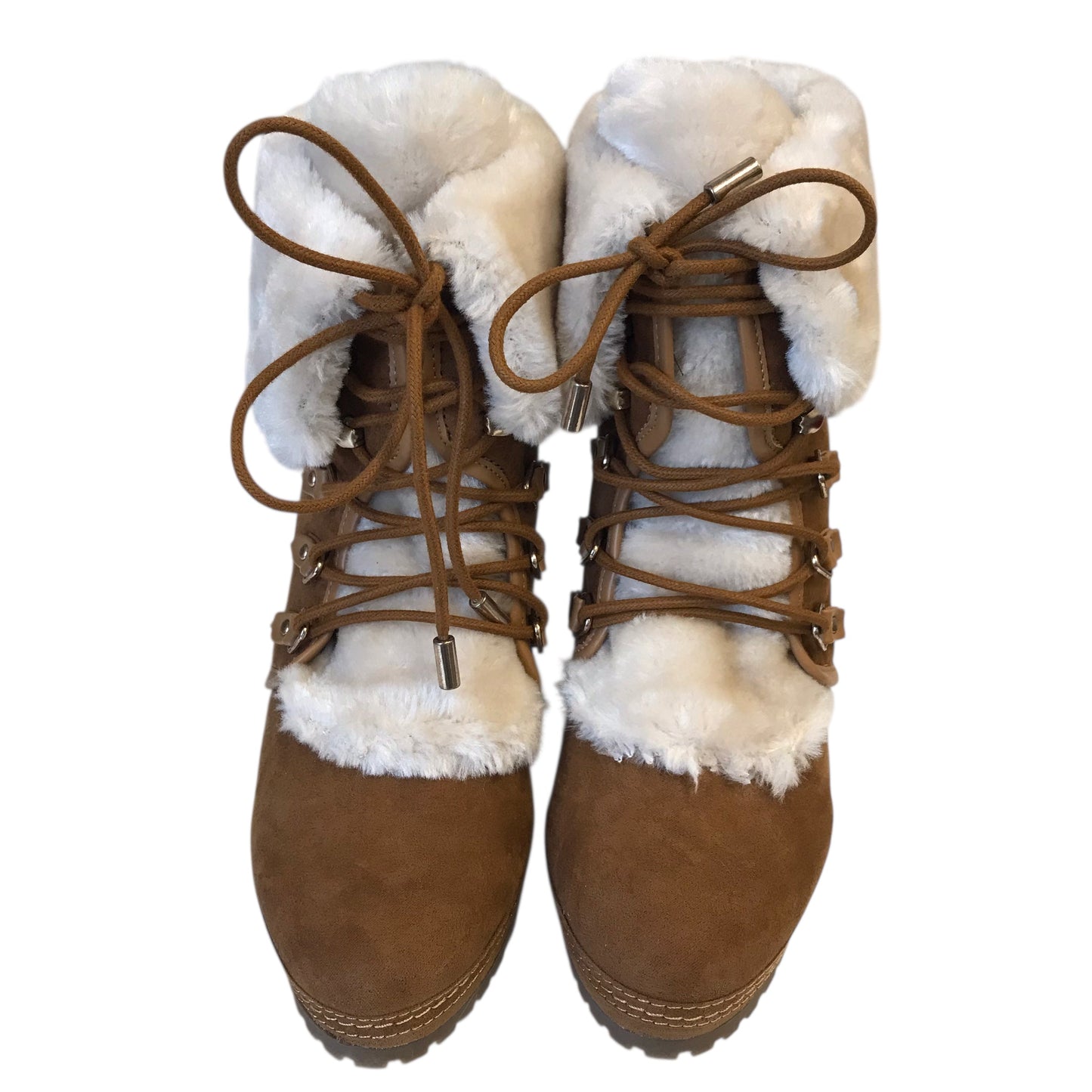 Boots Ankle Heels By Union Bay In Brown, Size:8