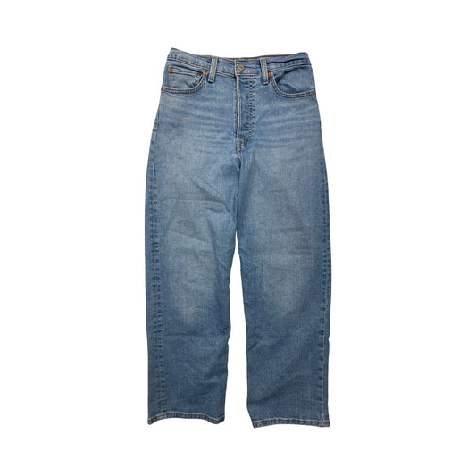 Jeans Wide Leg By Levis In Blue Denim, Size:6
