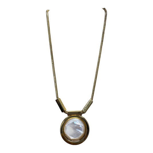 Necklace Designer By Kate Spade In Gold & White
