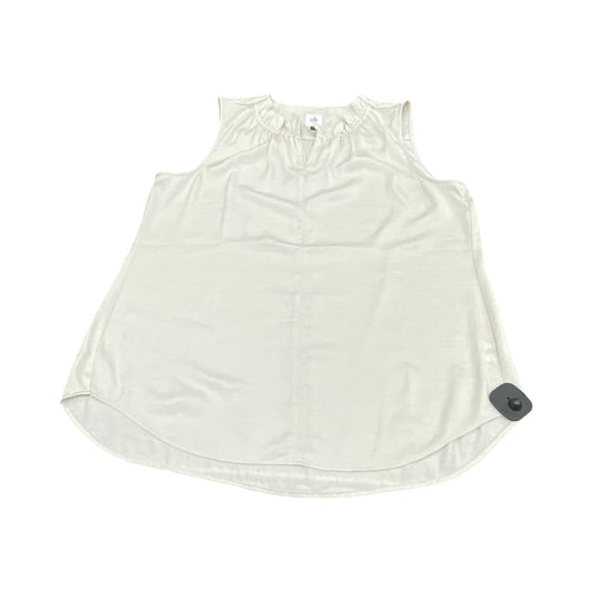 Top Sleeveless By Cabi In Cream, Size:L
