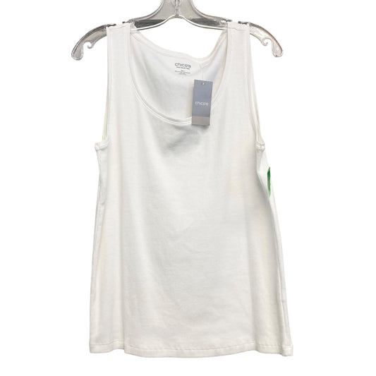 Tank Top By Chicos In White, Size:L