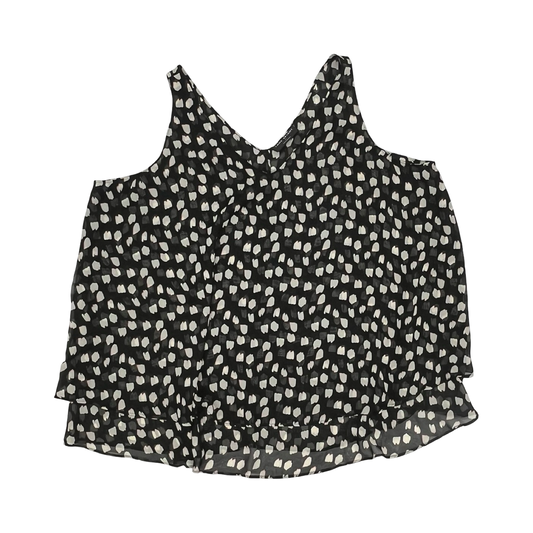 Blouse Sleeveless By Lane Bryant In Black & Tan, Size:3X