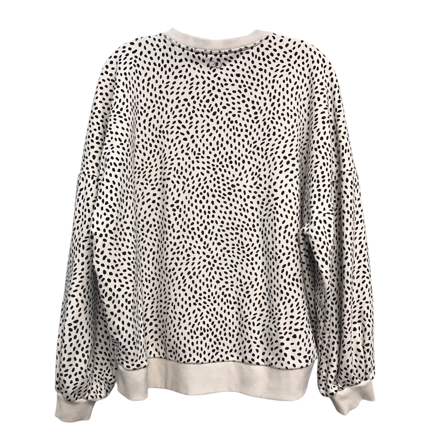 Athletic Sweatshirt Crewneck By Calia In Polkadot Pattern, Size:L