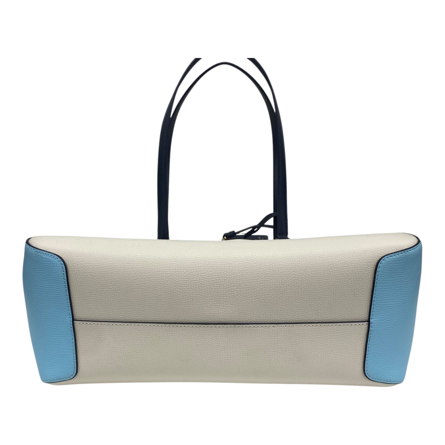 Handbag Designer By Kate Spade In Blue & Cream, Size:Large