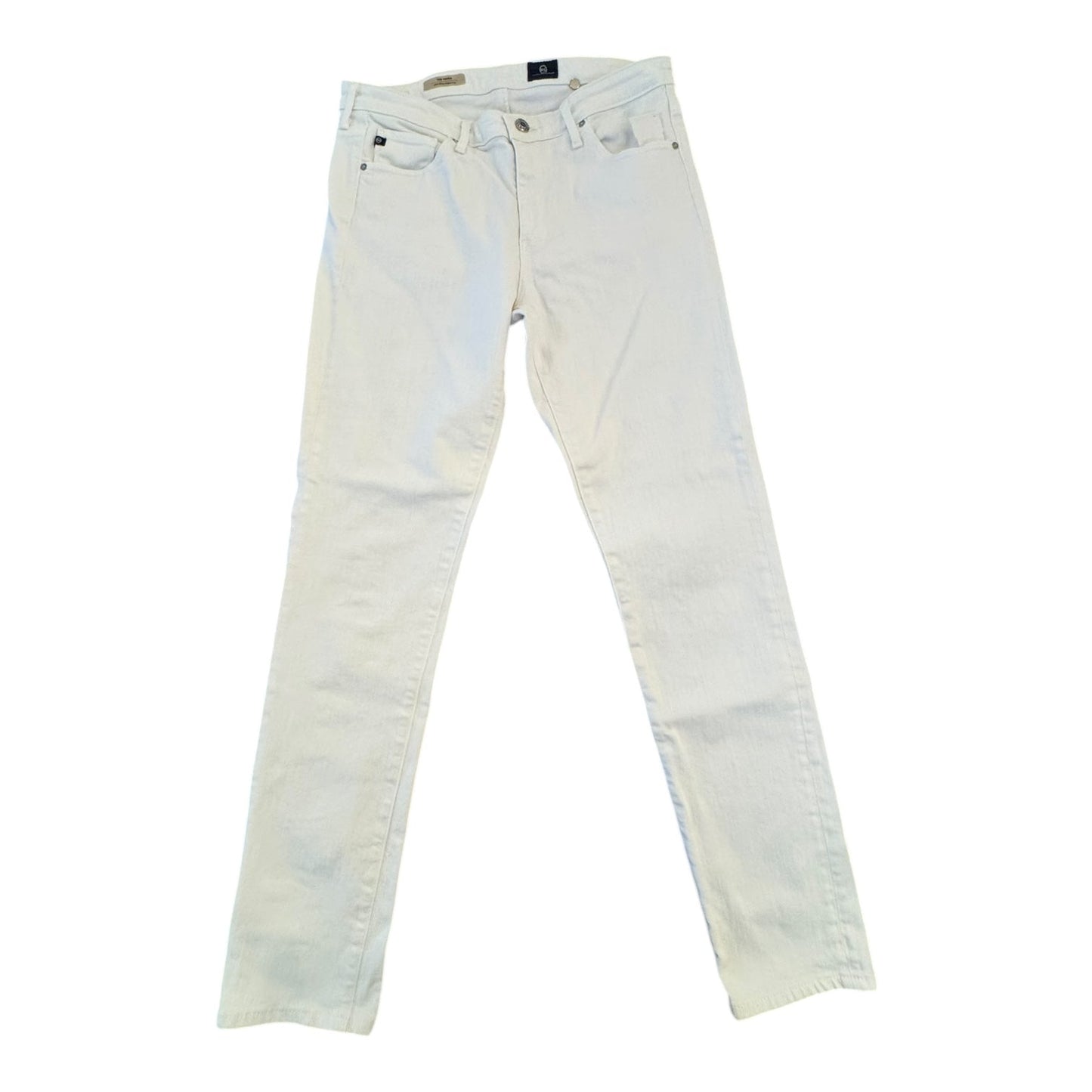 Jeans Skinny By Ag Jeans In White, Size:10