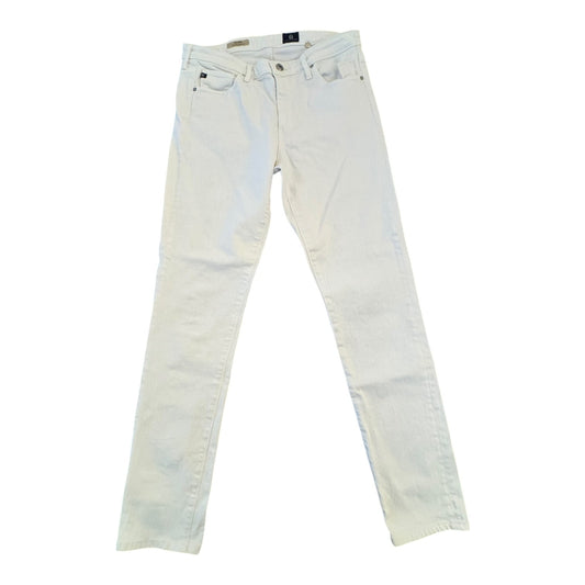 Jeans Skinny By Ag Jeans In White, Size:10