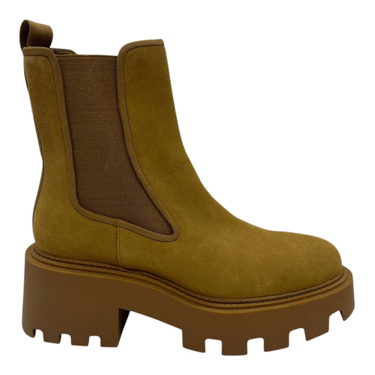 Boots Ankle Heels By Zara In Tan, Size:8.5