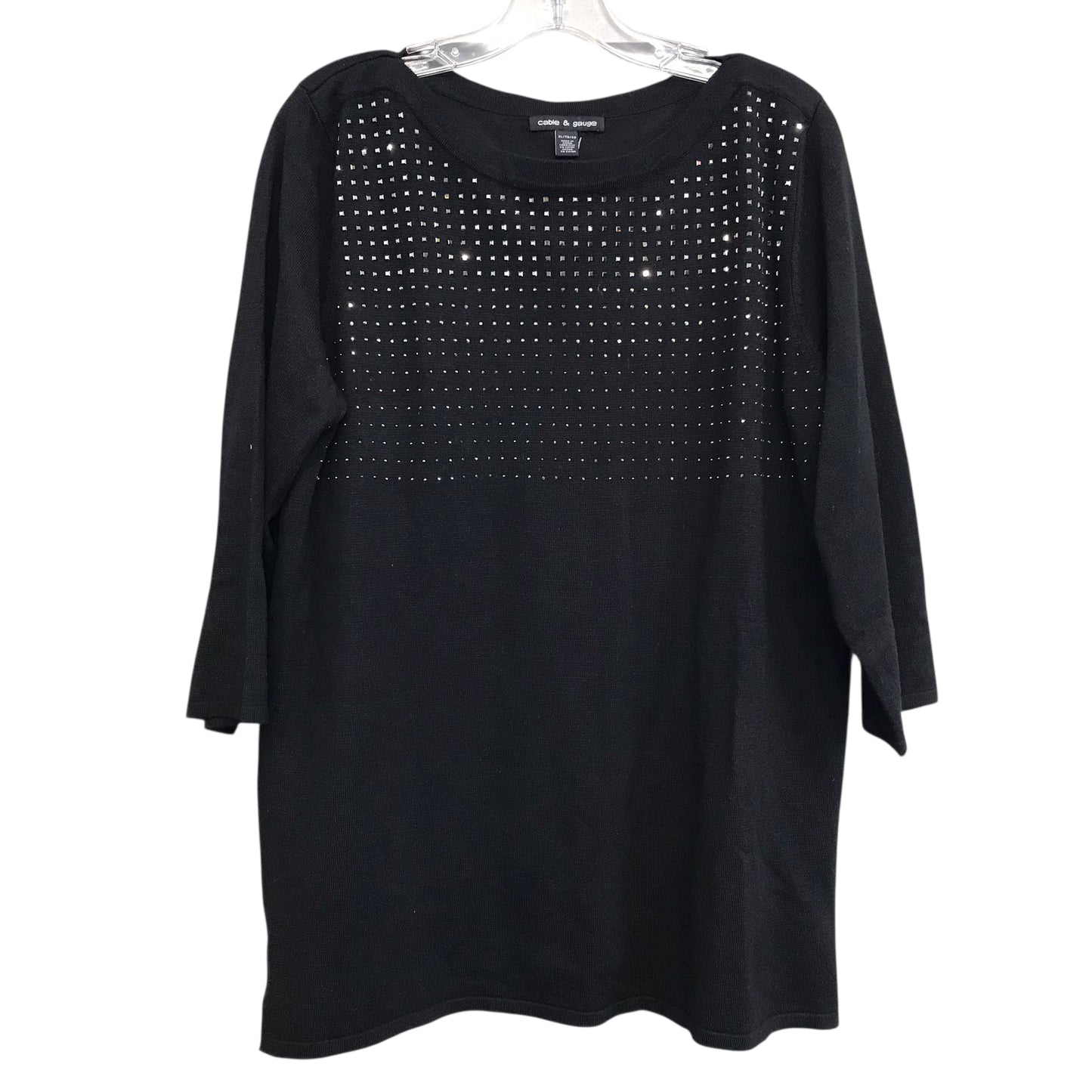 Top Ls By Cable And Gauge In Black, Size:Xl
