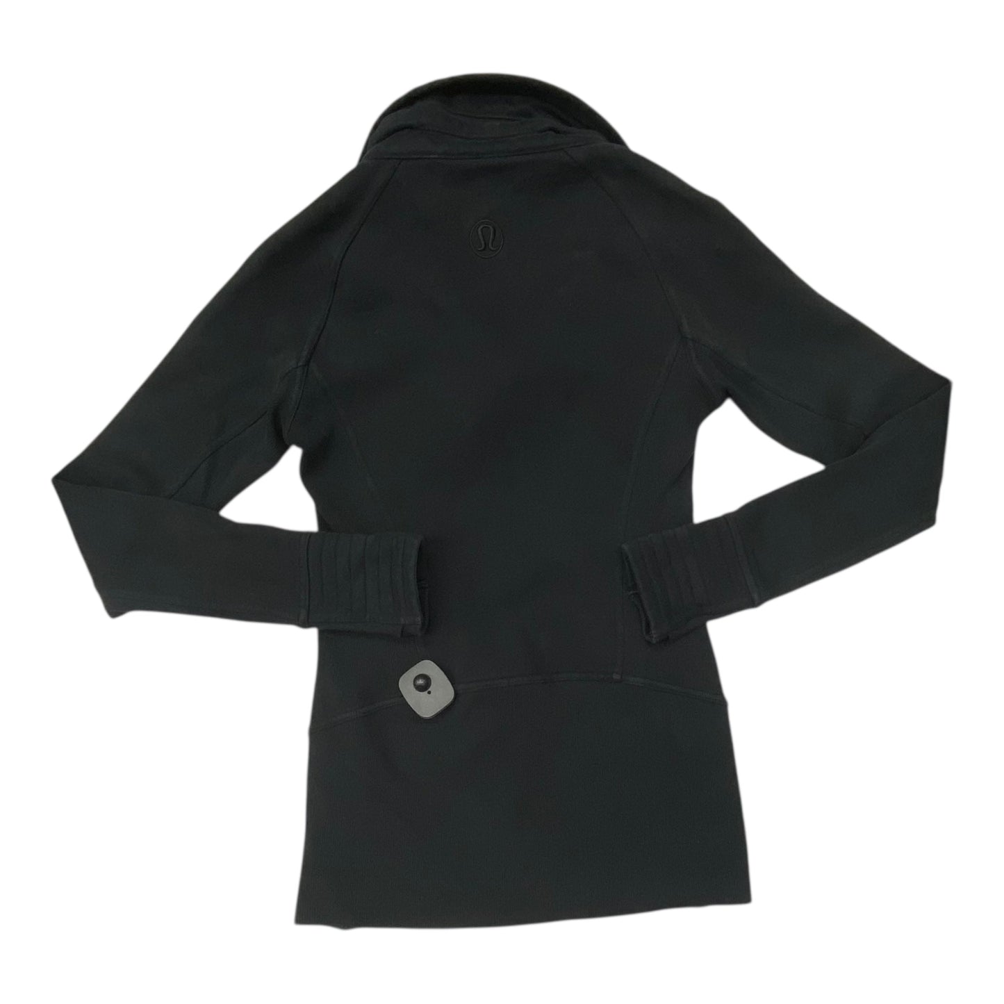 Athletic Jacket By Lululemon In Black, Size:4