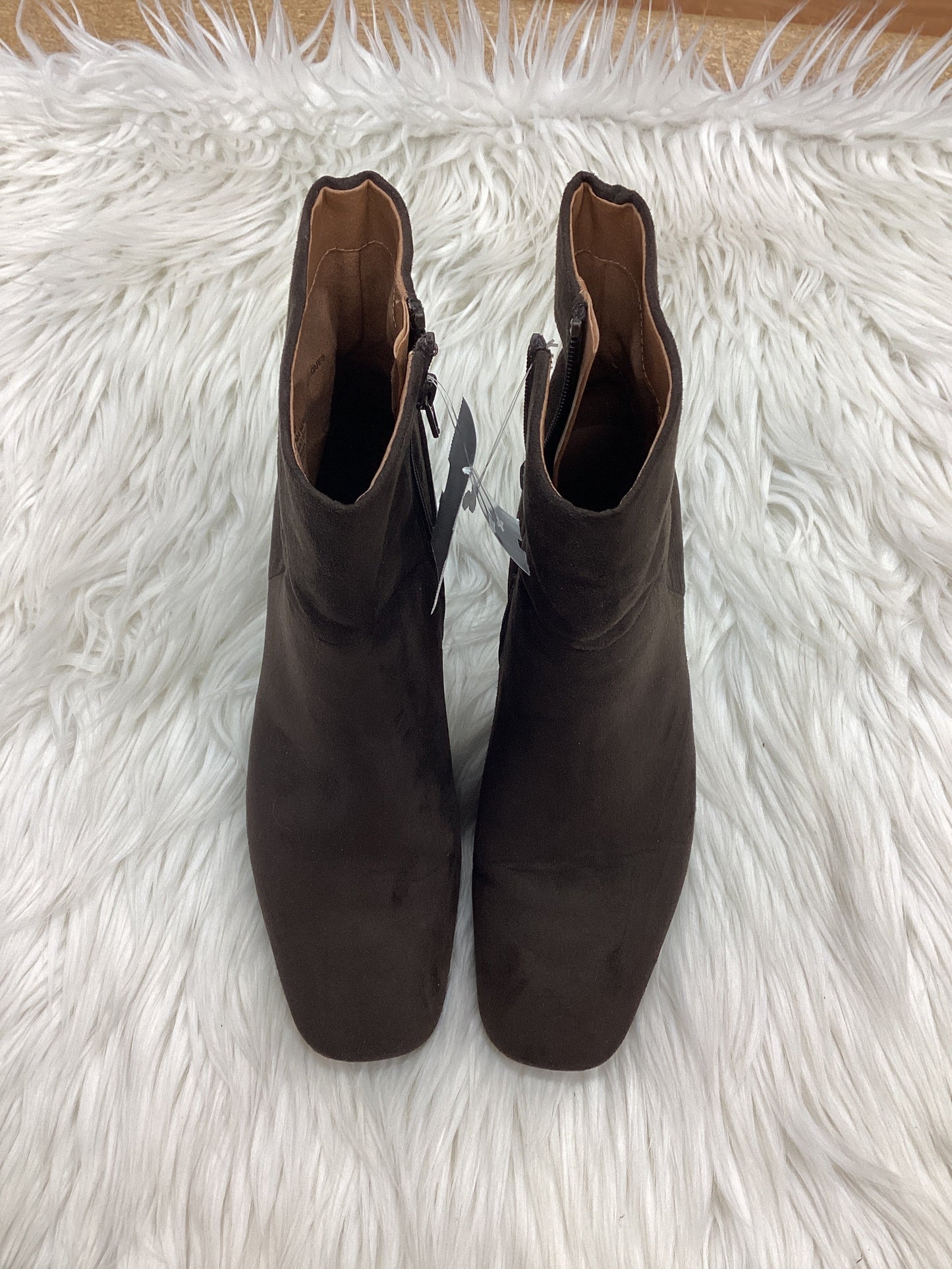 Boots Ankle Heels By Nordstrom Rack In Brown, Size:7.5