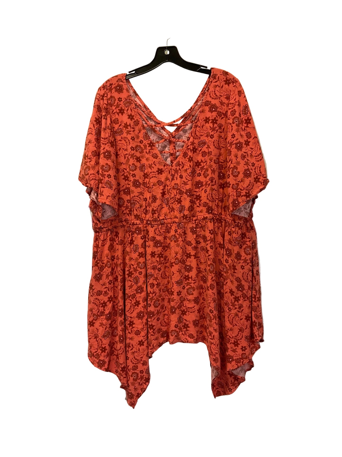 Top Short Sleeve By Torrid In Orange, Size: 4x
