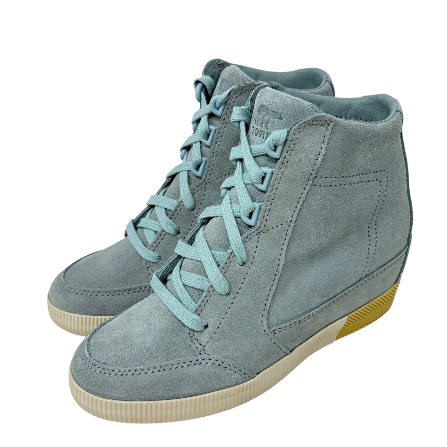 Out 'N About Wedge Booties By Sorel In Aqua, Size: 6.5