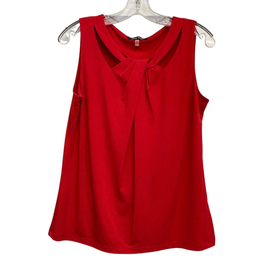 Top Sleeveless Basic By Nine West In Red, Size:M