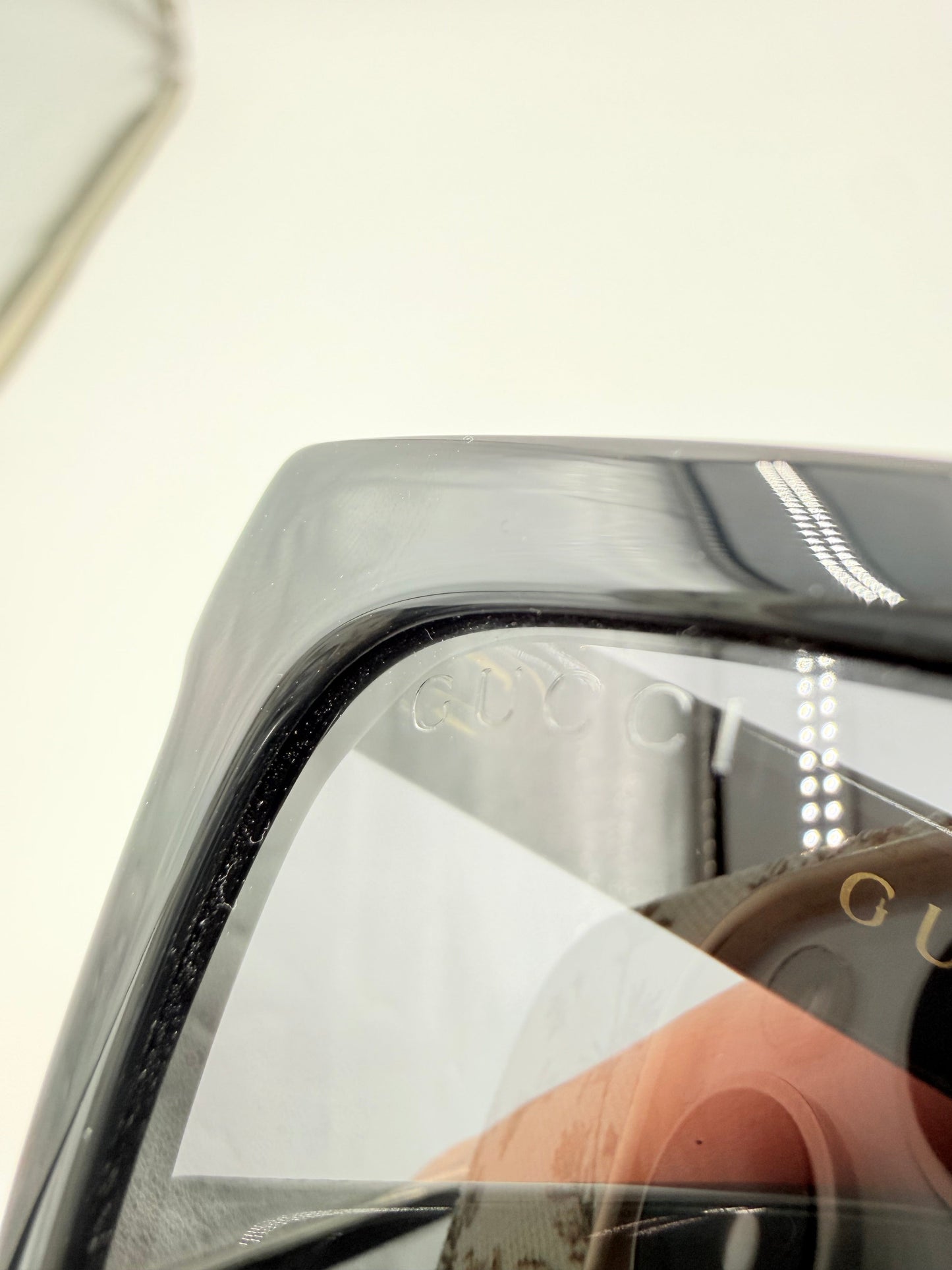 Sunglasses Luxury Designer By Gucci In Black, Size: