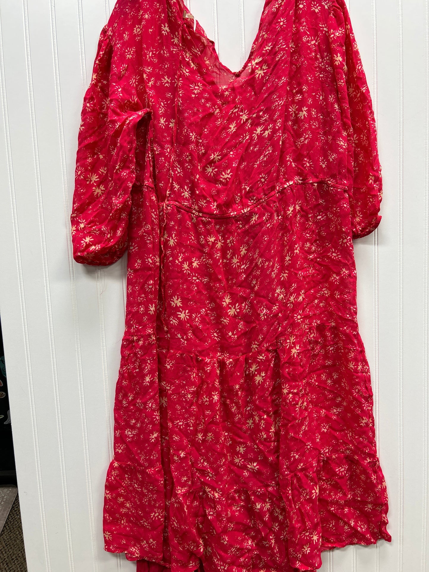 Dress Casual Maxi By Free People In Pink, Size:L