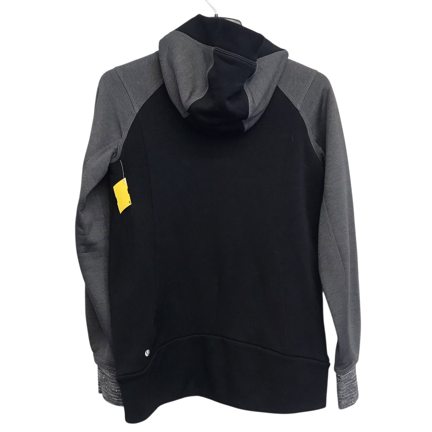 Athletic Jacket By Lululemon In Black & Grey, Size:S