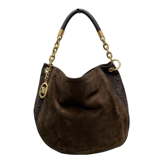 Handbag Designer By Michael Kors In Brown, Size:Medium