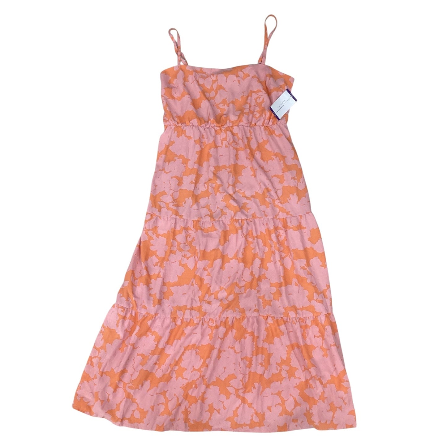 Dress Casual Maxi By Social Standard By Sanctuary In Orange & Pink, Size:Xxl