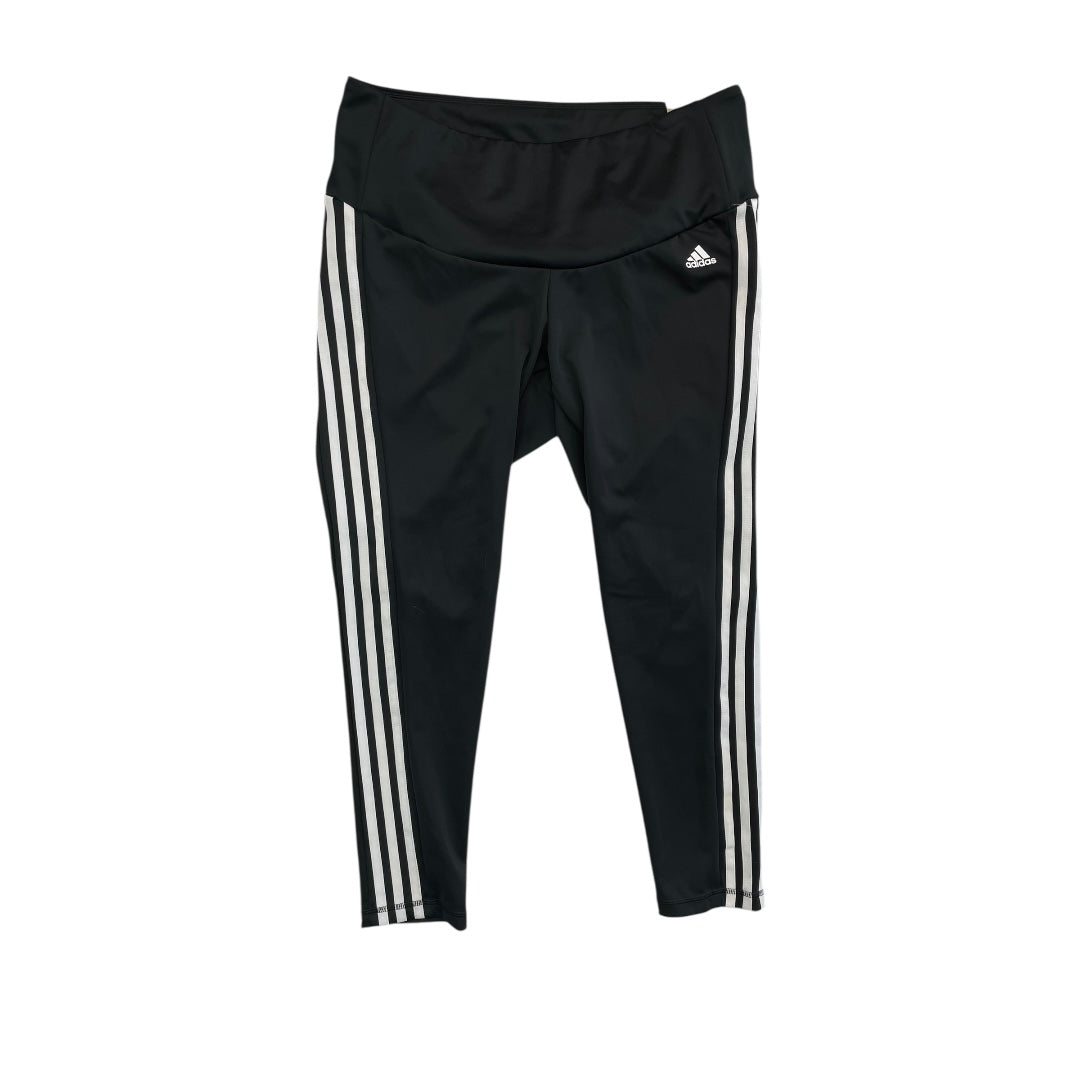 Athletic Leggings By Adidas In Black, Size:2X