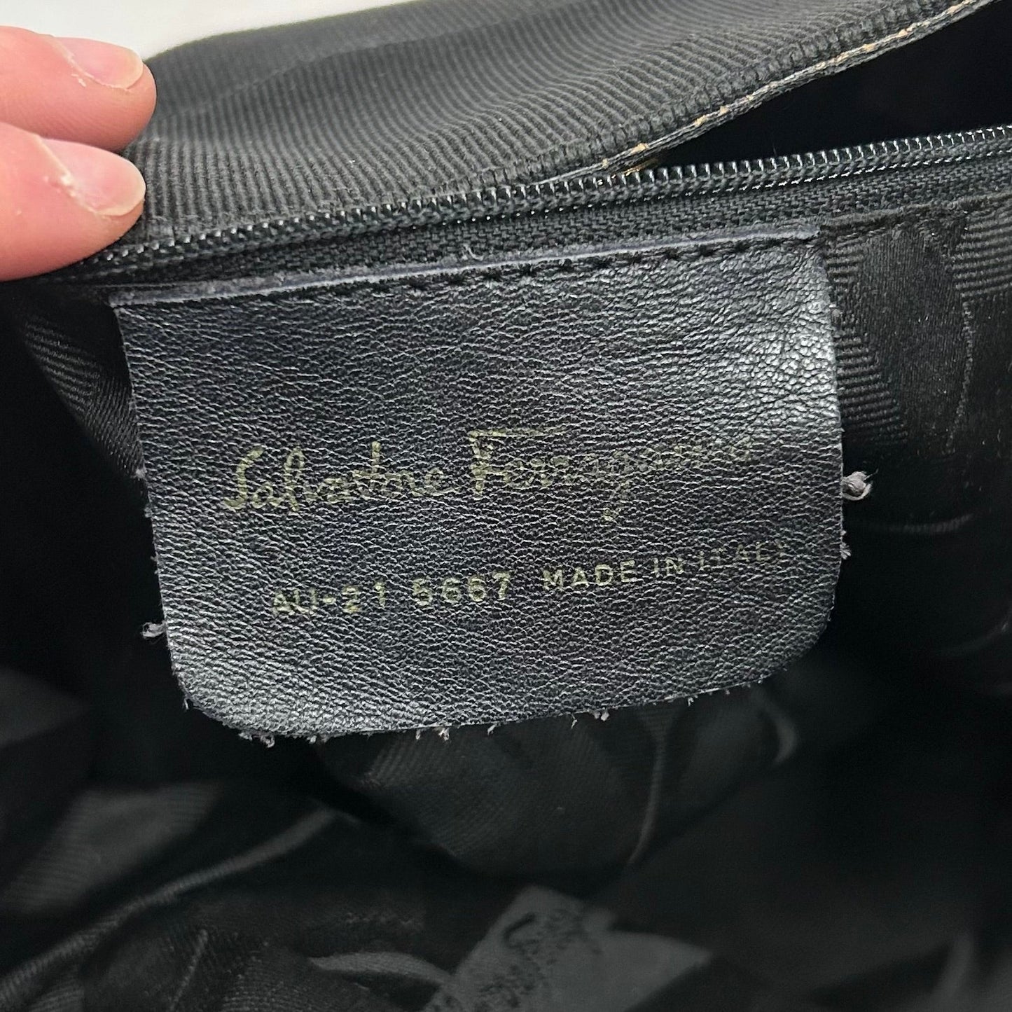 Handbag Luxury Designer By Ferragamo, Size: Medium