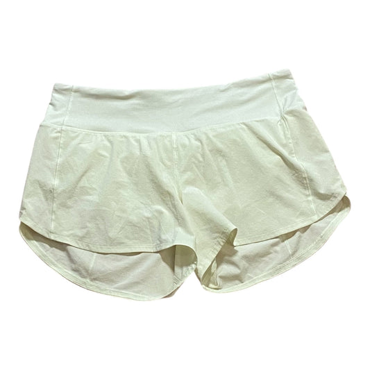 Athletic Shorts By Lululemon In Yellow, Size:8