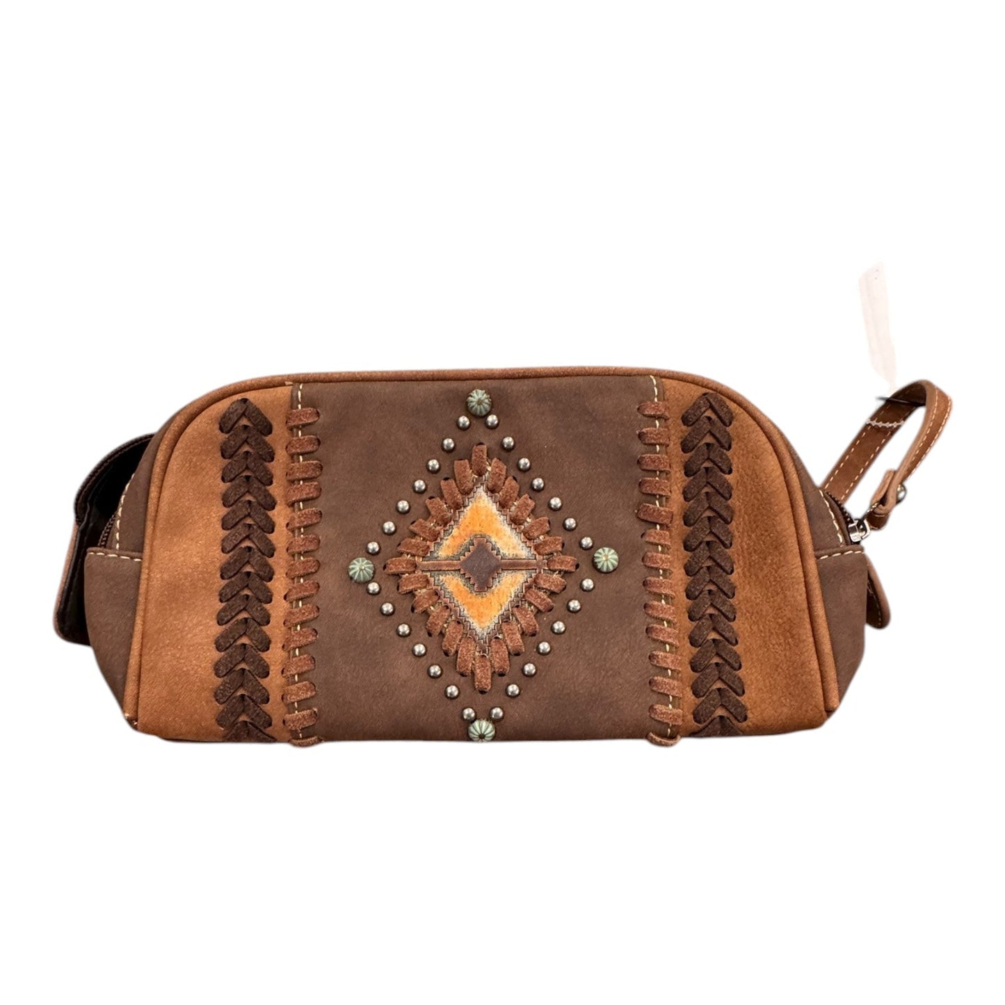 Travel Make Up Bag By Montana West In Brown, Size:Medium