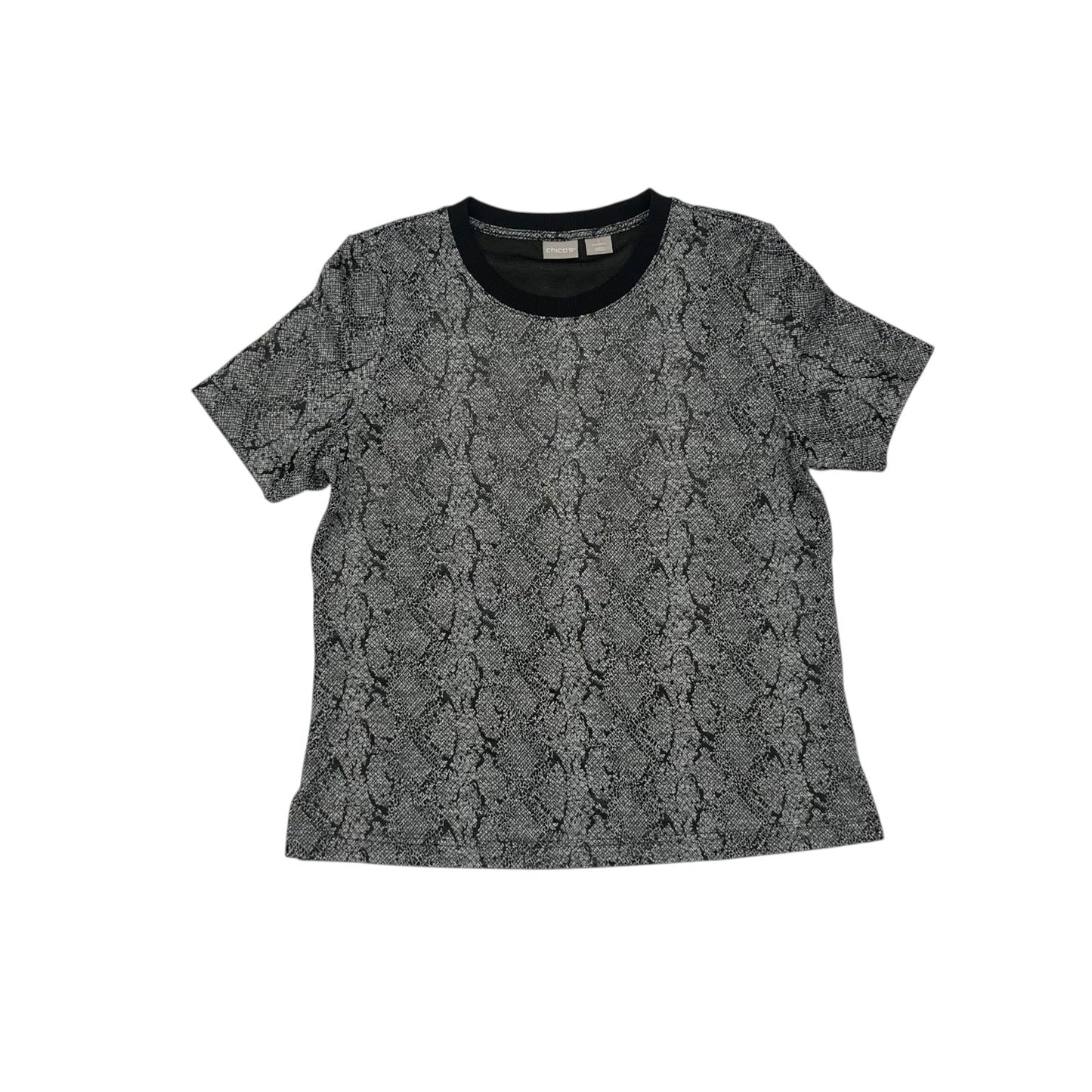 Top Ss By Chicos In Snakeskin Print, Size:M