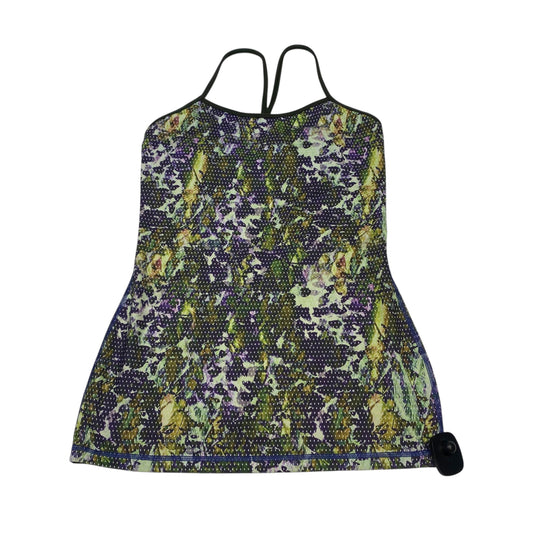 Athletic Tank Top By Lululemon In Green & Purple, Size:S