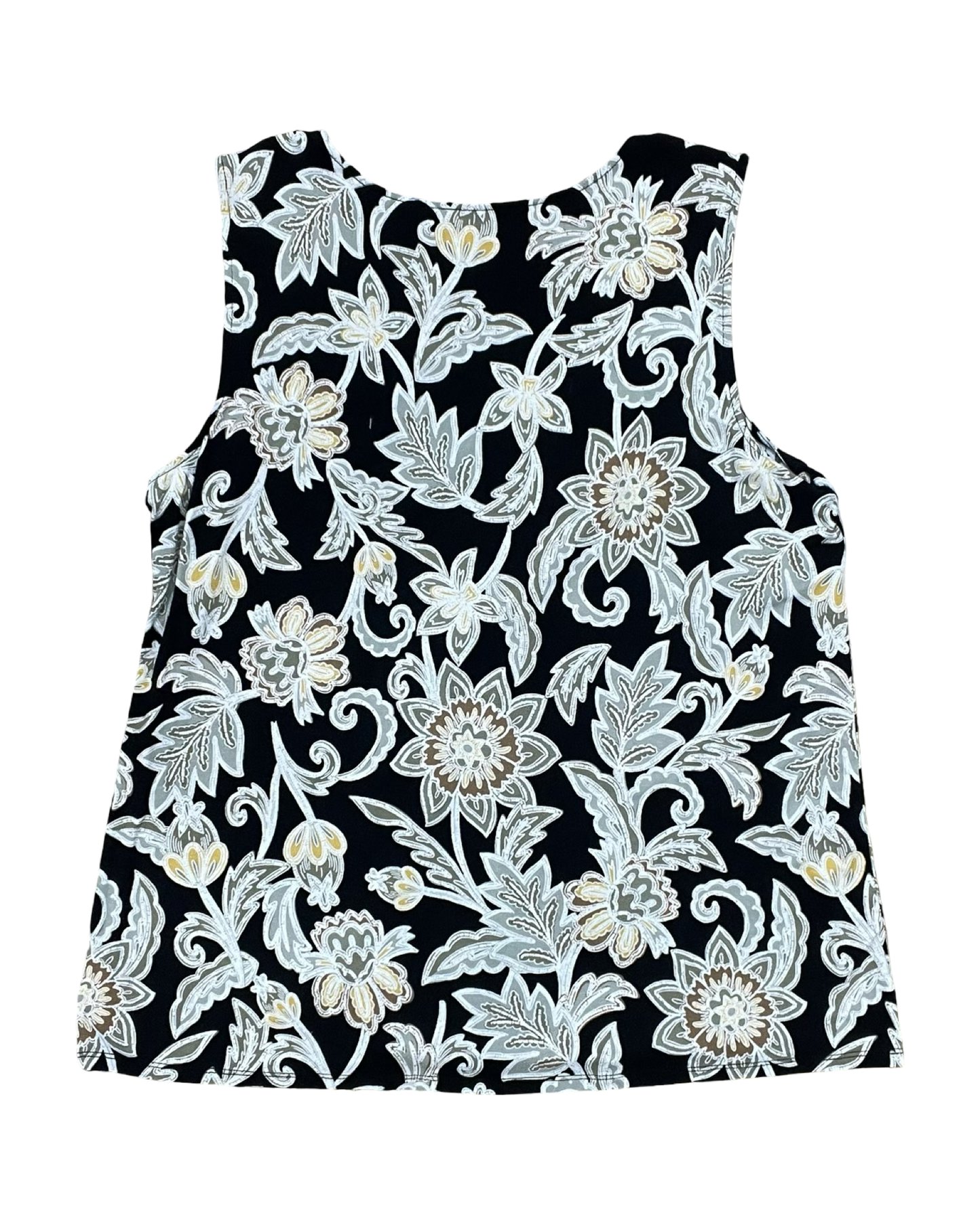 Top Ss By Croft And Barrow In Black & Green, Size:Xl