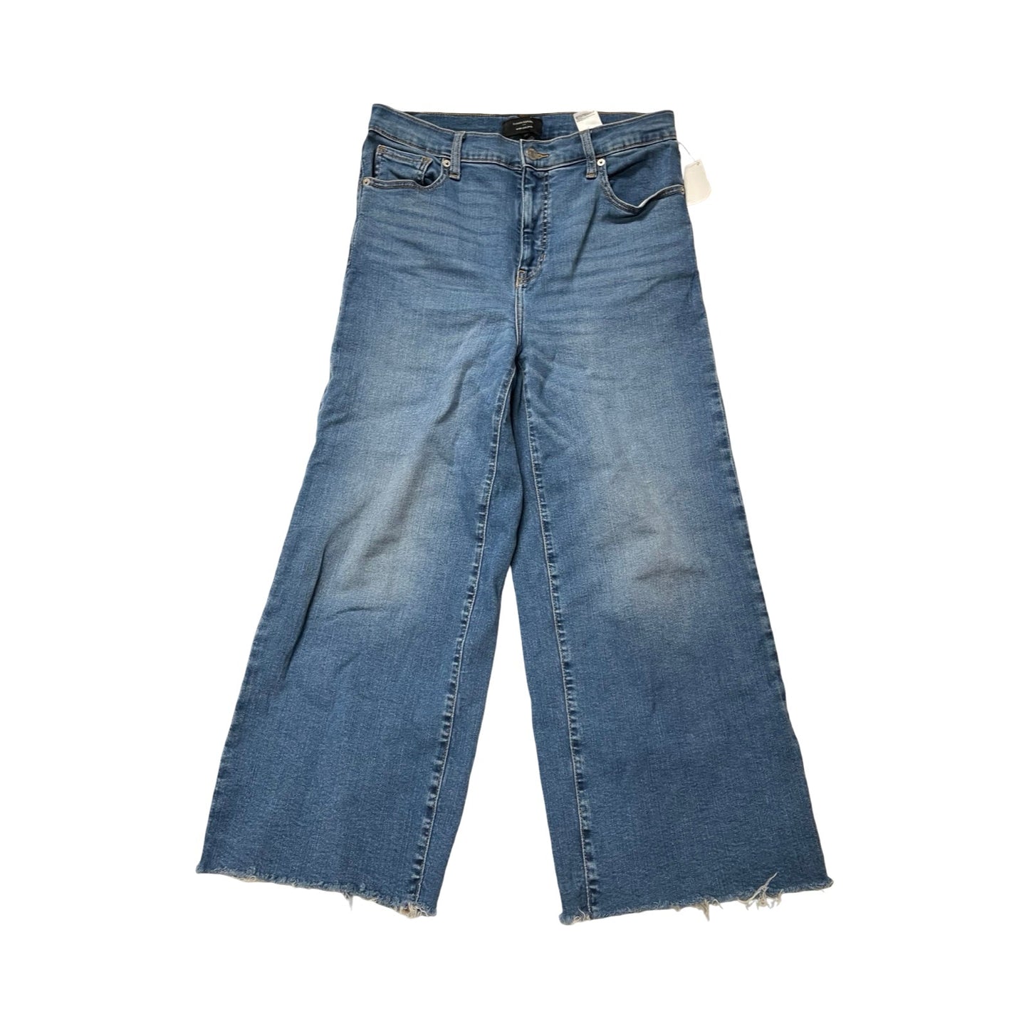 Jeans Wide Leg By Banana Republic In Blue Denim, Size:10